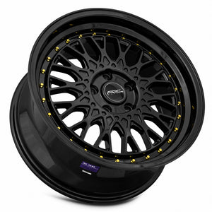 ARC AR1 All Black Gold Rivet 17x8.5 +35 5x120mm 73.1mm