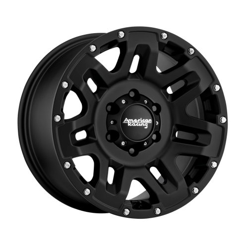American Racing AR200 YUKON Cast Iron Black 18x8.5 +15 8x165.1mm 125.1mm - Wheelwiz