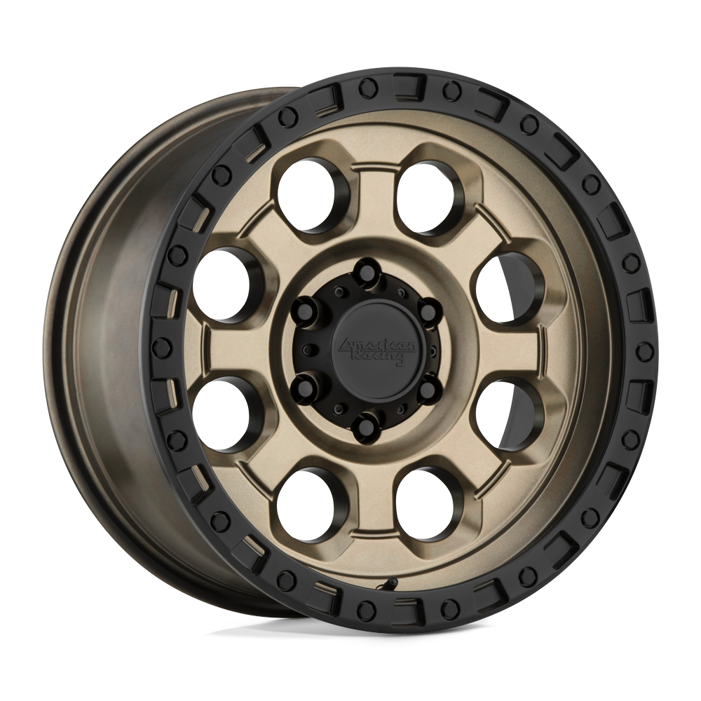 American Racing AR201 Matte Bronze Black Lip 18x9 00 6x114.3mm 72.6mm - WheelWiz