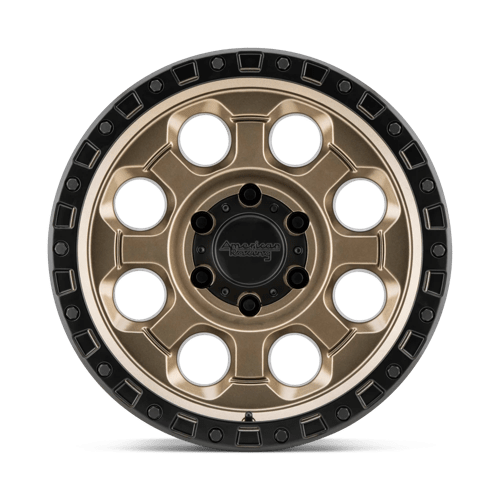 American Racing AR201 Matte Bronze Black Lip 18x9 00 6x135mm 87.1mm - WheelWiz