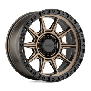 American Racing AR202 Matte Bronze W/ Black Lip 16x8 0 6x139.7mm 106.1mm - Wheelwiz