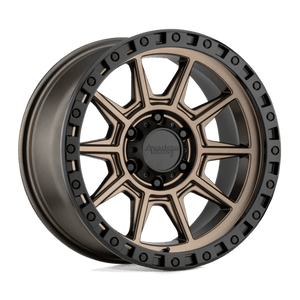 American Racing AR202 Matte Bronze Black Lip 17x9 -12 6x139.7mm 106.1mm - WheelWiz