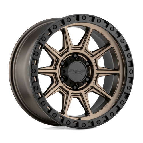 American Racing AR202 Matte Bronze Black Lip 18x9 00 5x139.7mm 108mm - WheelWiz