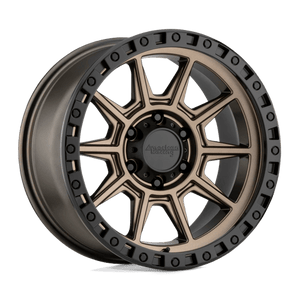 American Racing AR202 Matte Bronze W/ Black Lip 18x9 0 6x139.7mm 106.1mm - Wheelwiz