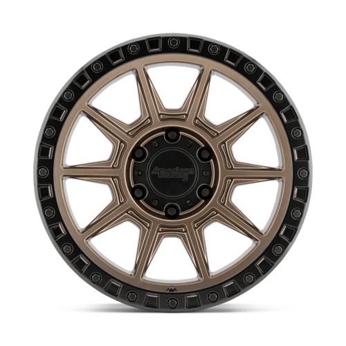 American Racing AR202 Matte Bronze W/ Black Lip 16x8 0 6x139.7mm 106.1mm - Wheelwiz