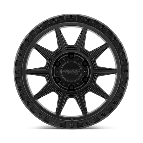 American Racing AR202 Cast Iron Black 17x9 -12 8x165.1mm 125.1mm - Wheelwiz