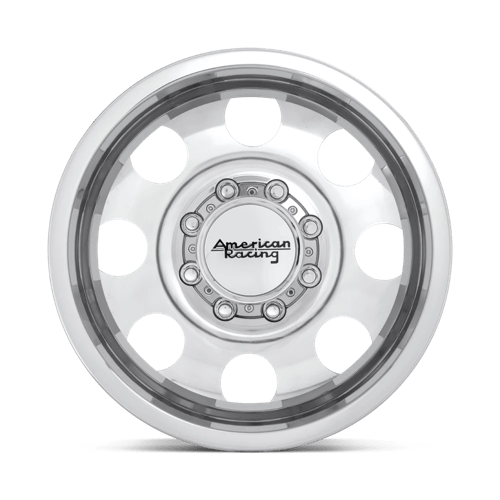 American Racing AR204 BAJA DUALLY Polished 17x6 -134 8x165.1mm 121.5mm - Wheelwiz
