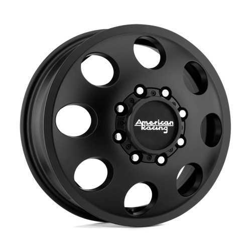 American Racing AR204 BAJA DUALLY Satin Black 17x6.5 +111 8x210mm 154.3mm - Wheelwiz