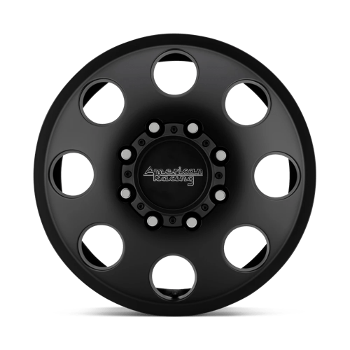 American Racing AR204 BAJA DUALLY Satin Black 17x6.5 +111 8x200mm 142mm - Wheelwiz