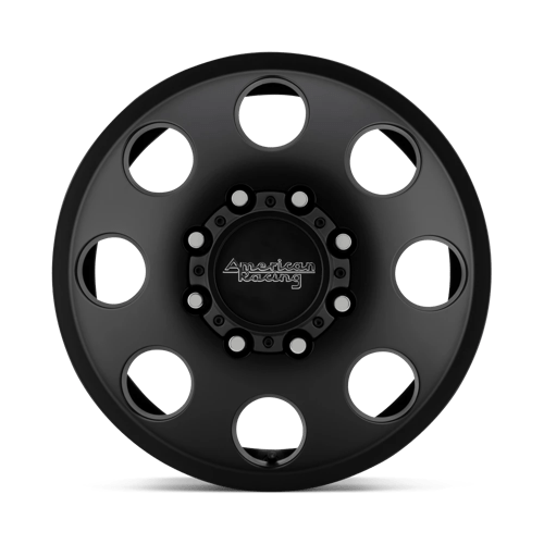 American Racing AR204 BAJA DUALLY Satin Black 17x6 +111 8x165.1mm 121.5mm - Wheelwiz