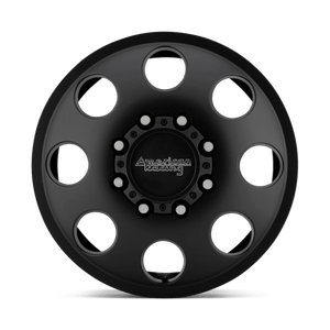 American Racing AR204 BAJA DUALLY Satin Black 17x6 +111 8x165.1mm 121.5mm - Wheelwiz