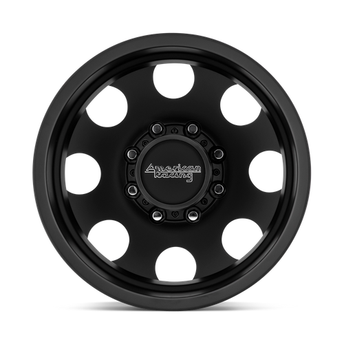 American Racing AR204 BAJA DUALLY Satin Black 17x6.5 -140 8x200mm 142mm - Wheelwiz