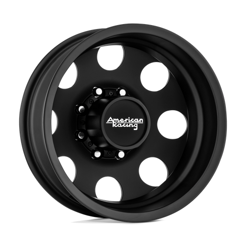 American Racing AR204 BAJA DUALLY Satin Black 17x6.5 -140 8x210mm 154.3mm - Wheelwiz