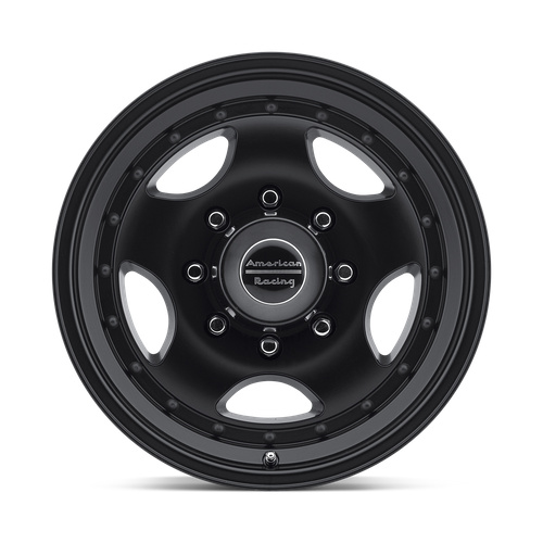 American Racing AR23 Satin Black W/ Clear Coat 16x8 0 5x139.7mm 108mm - Wheelwiz
