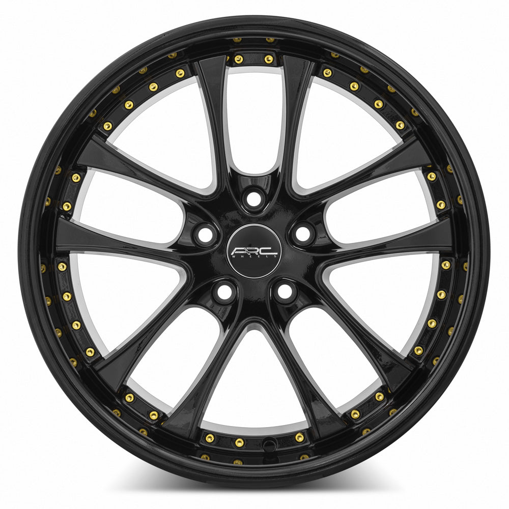 ARC AR5 All Black Gold Rivet 18x8.5 +35 5x110mm 73.1mm