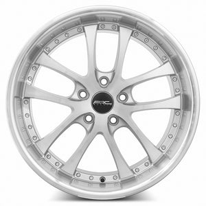 ARC AR5 Silver Machine Face Lip Chrome Rivet 18x9.5 +30 5x112mm 73.1mm