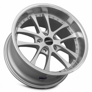 ARC AR5 Silver Machine Face Lip Chrome Rivet 18x9.5 +30 5x120mm 73.1mm