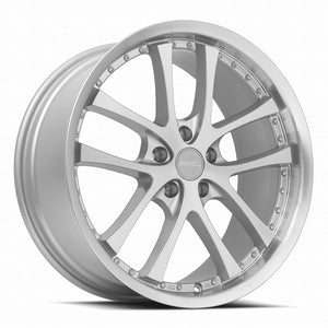 ARC AR5 Silver Machine Face Lip Chrome Rivet 19x8.5 +35 5x108mm 73.1mm