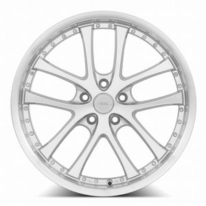 ARC AR5 Silver Machine Face Lip Chrome Rivet 19x8.5 +35 5x112mm 73.1mm