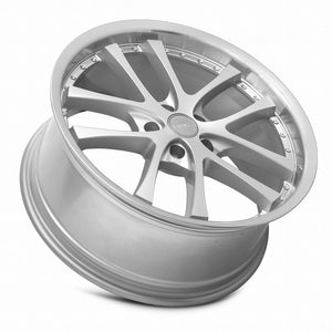 ARC AR5 Silver Machine Face Lip Chrome Rivet 19x8.5 +35 5x108mm 73.1mm