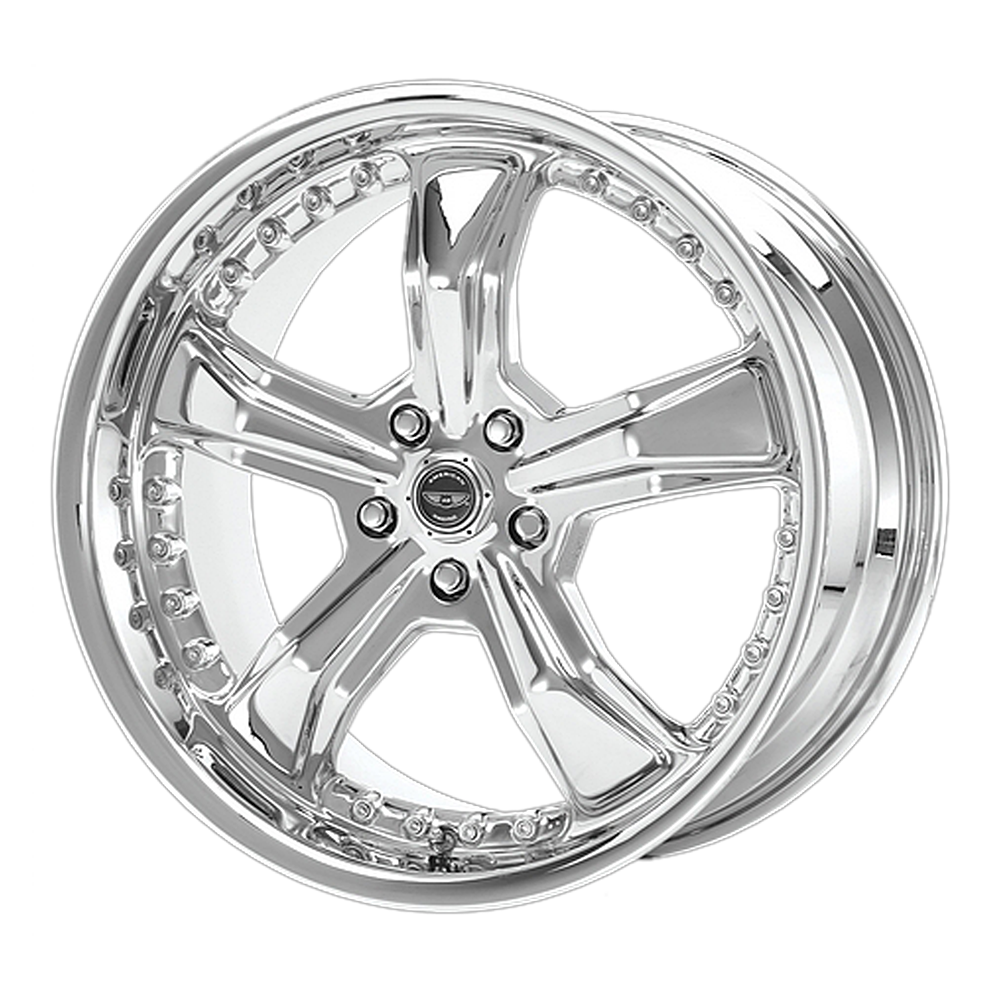 American Racing AR198 RAZOR Chrome 17x7.5 +40 4x100mm 72.6mm - WheelWiz