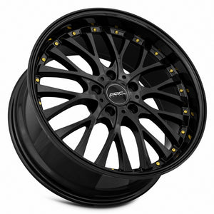 ARC AR6 All Black Gold Rivet 18x8 +30 5x108mm 73.1mm