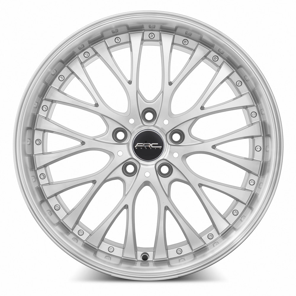 Vors AR6 Silver Machine Face Lip Chrome Rivet 18x8 +30 5x115mm 73.1mm - Wheelwiz