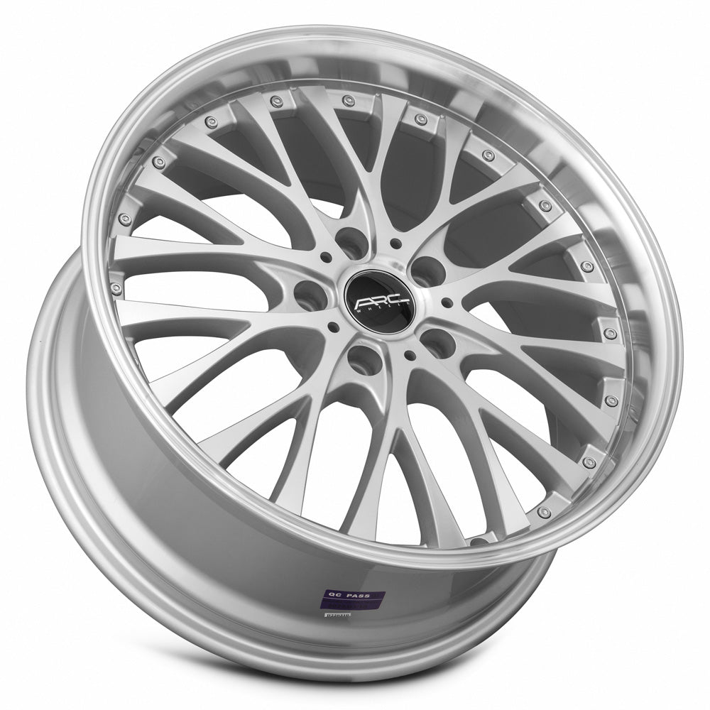 Vors AR6 Silver Machine Face Lip Chrome Rivet 18x8 +30 5x120mm 73.1mm - Wheelwiz