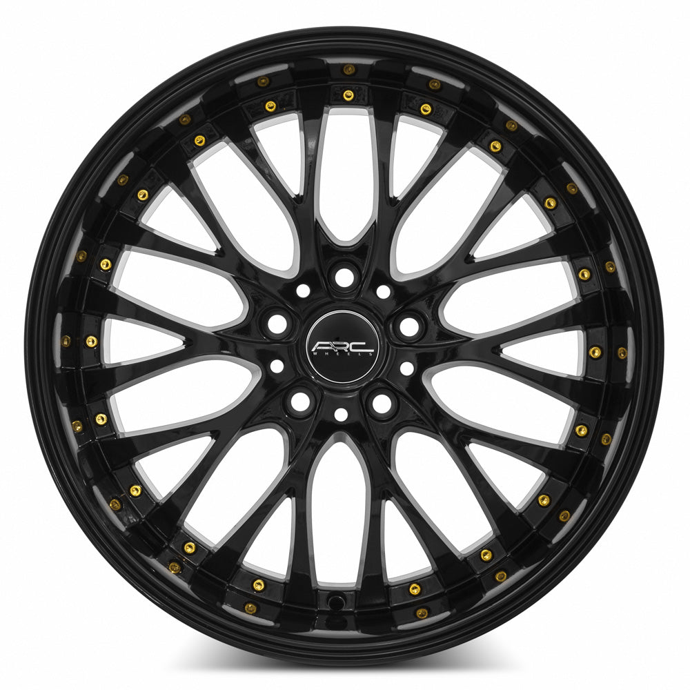 ARC AR6 All Black Gold Rivet 18x9 +35 5x115mm 73.1mm