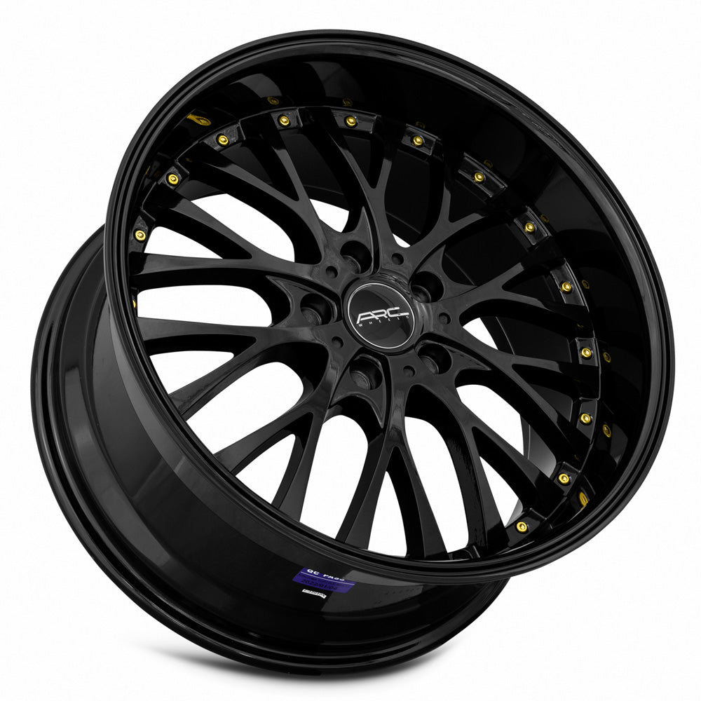 Vors AR6 All Black Gold Rivet 18x9 +35 5x120mm 73.1mm - Wheelwiz