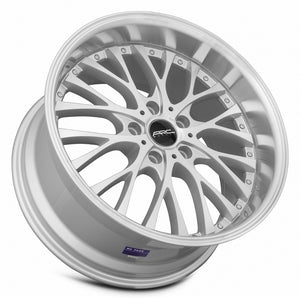 ARC AR6 Silver Machine Face Lip Chrome Rivet 18x9 +35 5x108mm 73.1mm