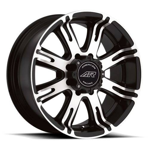 American Racing AR708 Matte Black Machined 20x9 +20 6x139.7mm 106.1mm - Wheelwiz