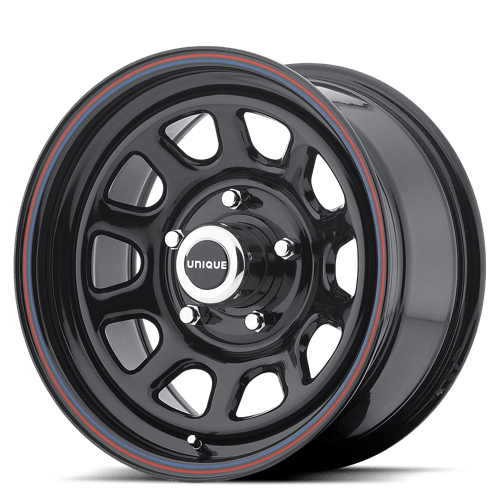 American Racing AR767 Gloss Black W/ Stripes 15x7 0 5x127mm 78.1mm - Wheelwiz