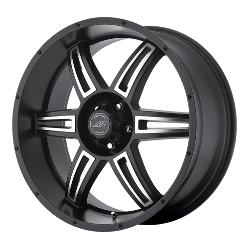 American Racing AR890 Satin Black Machined 22x9.5 +35 6x139.7mm 106.1mm - Wheelwiz