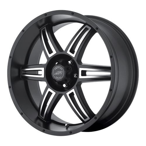 American Racing AR890 Satin Black Machined 18x8 +35 5x120mm 74.1mm - Wheelwiz