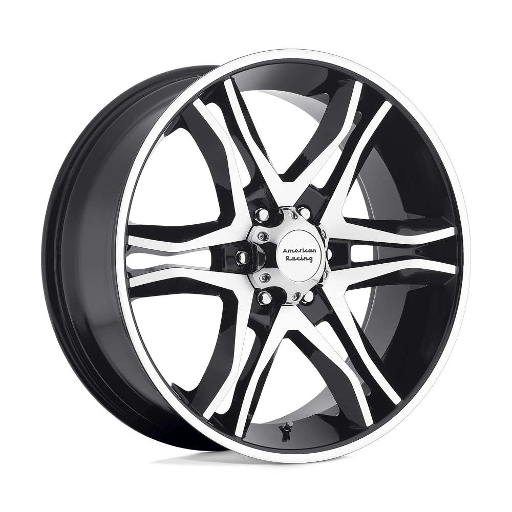 American Racing AR893 MAINLINE Gloss Black Machined 16x8 00 5x114.3mm 72.6mm - WheelWiz