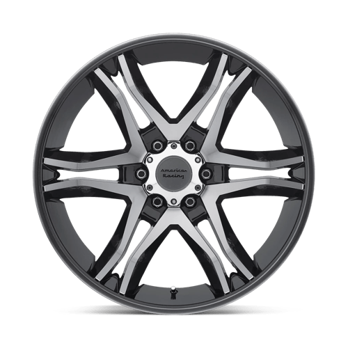 American Racing AR893 MAINLINE Gloss Black Machined 17x8 +25 5x139.7mm 108mm - WheelWiz