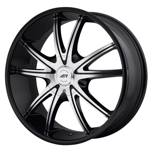 American Racing AR897 Gloss Black Machined 18x8 +38 6x135|6x139.7mm 100.3mm - Wheelwiz