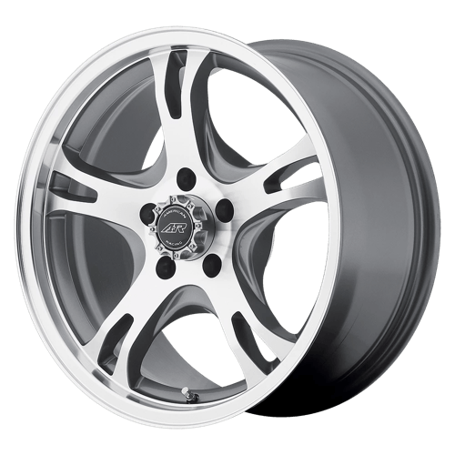 American Racing AR898 Dark Silver Machined 16x8 00 5x114.3mm 72.6mm - WheelWiz