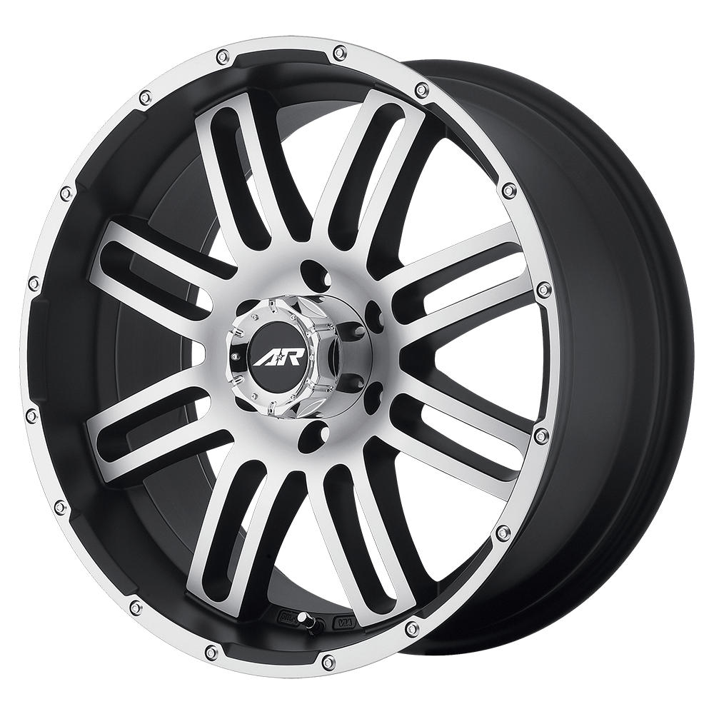 American Racing AR901 Satin Black Machined 18x9 +20 5x150mm 112.1mm - WheelWiz
