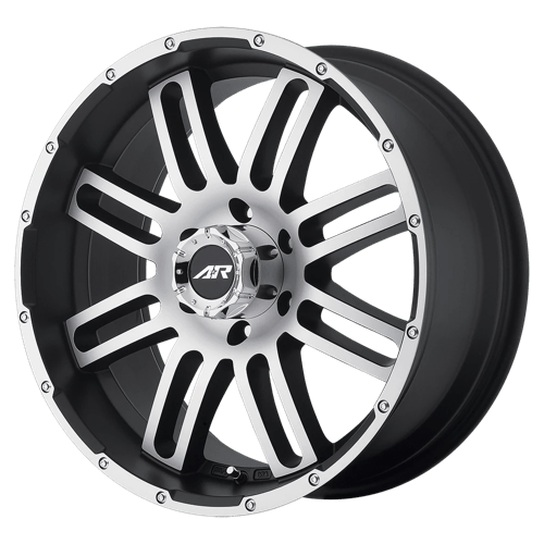 American Racing AR901 Satin Black Machined 18x9 +20 6x139.7mm 108mm - WheelWiz