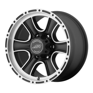 American Racing AR902 Satin Black Machined 15x7 00 6x139.7mm 106.1mm - WheelWiz