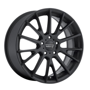 American Racing AR904 Satin Black 18x8 +45 5x112mm 72.6mm - Wheelwiz