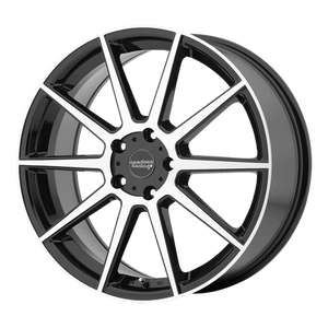 American Racing AR908 Gloss Black Machined Face 17x7.5 +42 5x114.3mm 72.6mm - WheelWiz