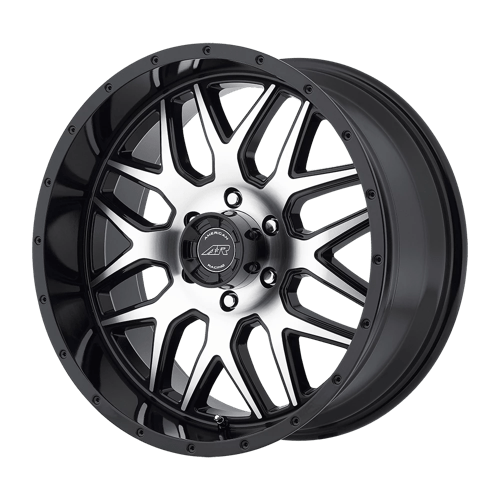American Racing AR910 Gloss Black Machined 20x9 +18 6x139.7mm 108mm - Wheelwiz
