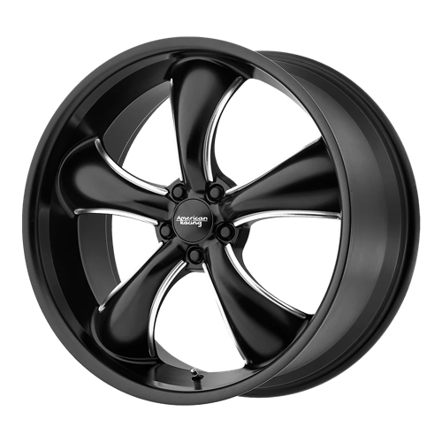 American Racing AR912 TT60 Satin Black Milled 20x8.5 +45 5x114.3mm 72.6mm - WheelWiz