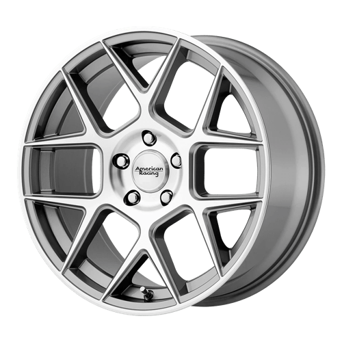 American Racing AR913 APEX Gun Metal Machined Face 18x8.5 +32 5x120mm 74.1mm - WheelWiz