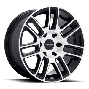 American Racing AR915 Gloss Black Machined 22x9 +15 6x120mm 66.9mm - WheelWiz