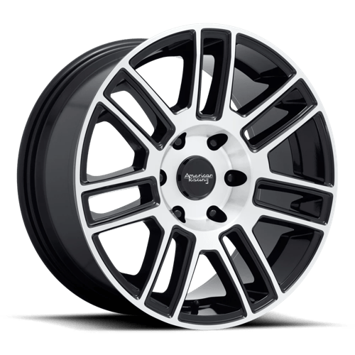 American Racing AR915 Gloss Black Machined 22x9 +30 6x135mm 87.1mm - WheelWiz