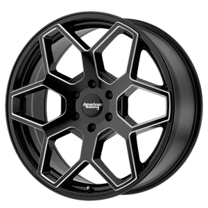 American Racing AR916 Gloss Black Milled 20x8.5 +35 6x114.3mm 72.6mm - WheelWiz